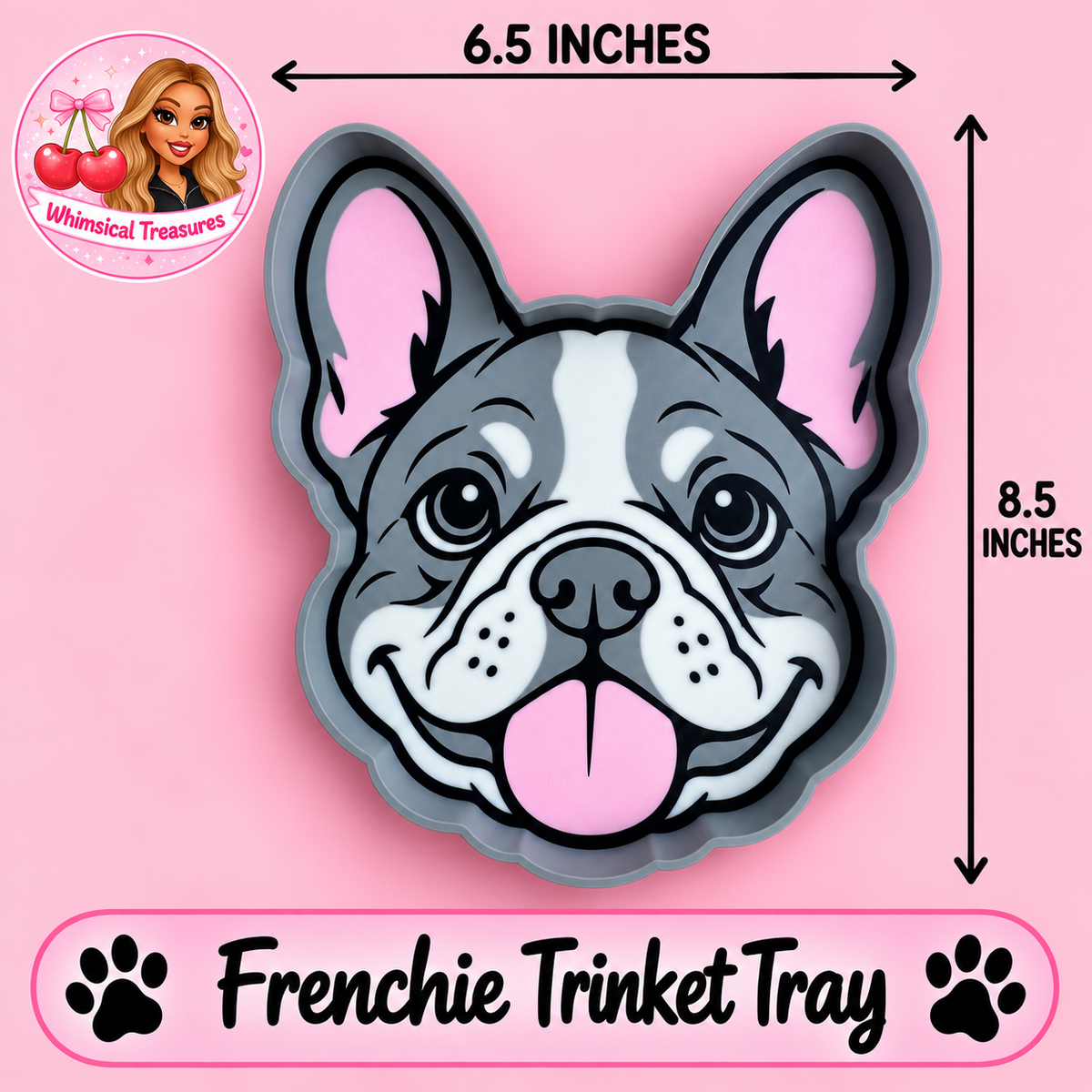 XL Frenchie Trinket Tray