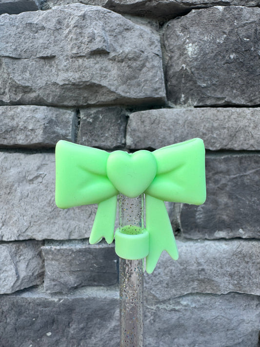 Lime Green Sweetheart Bow Topper