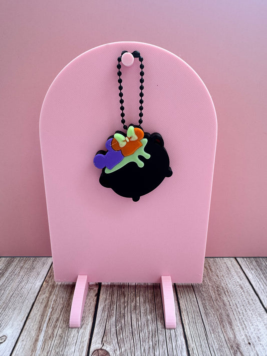3D Printed Spooky Cauldron - Soda Can Opener Keychain *Glows in the Dark*