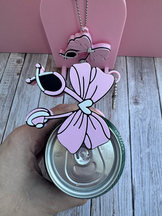3D Printed Pink Stethoscope - Soda Can Opener Keychain