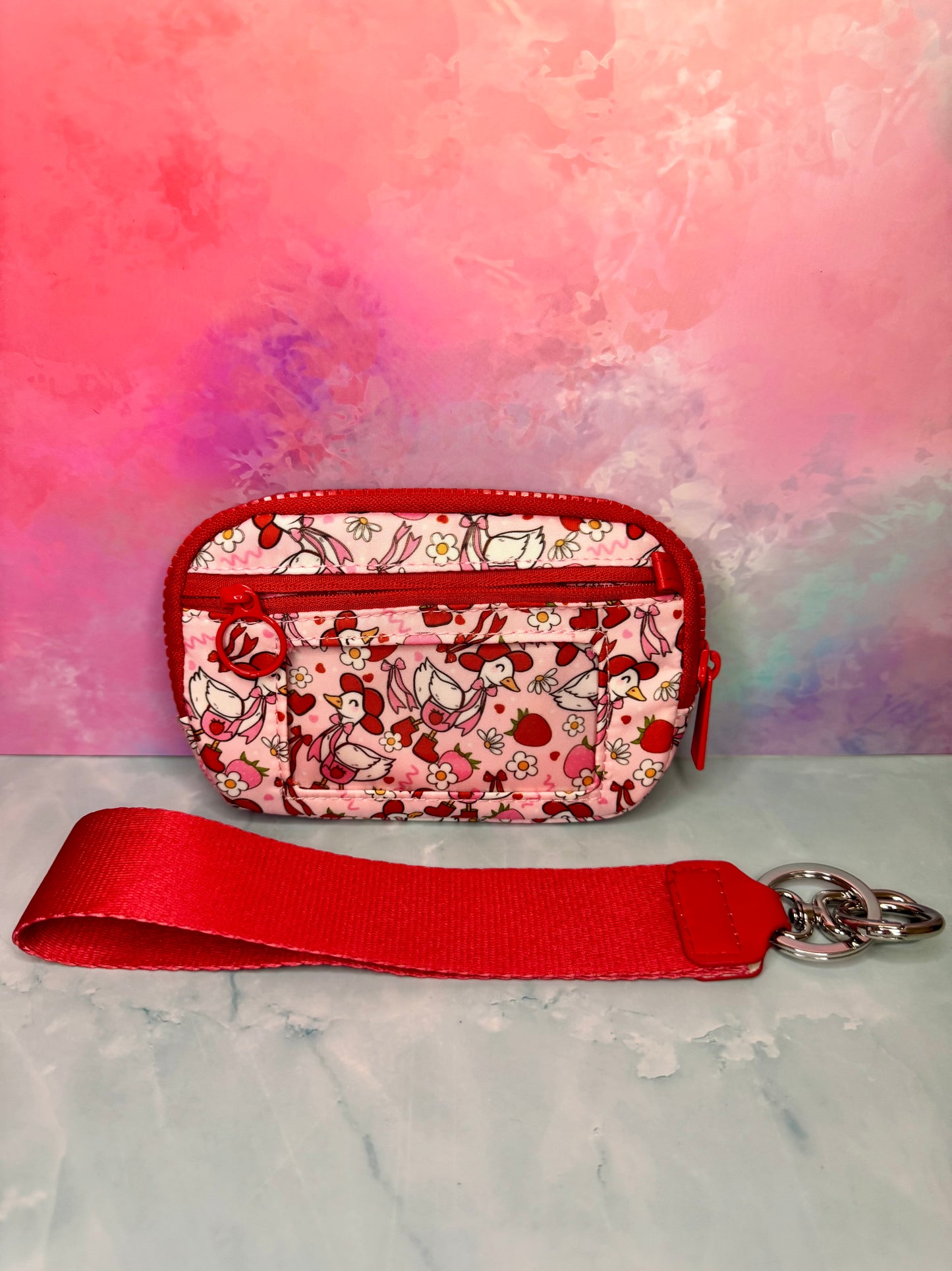 Berry Goose Wristlet