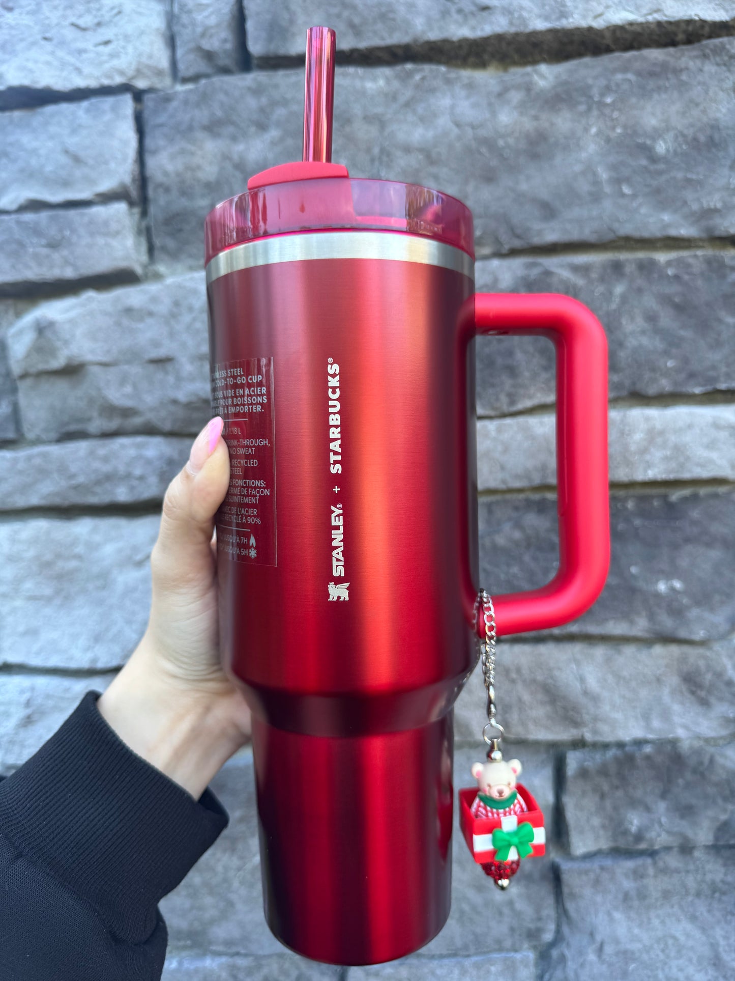 Holiday Bear - Handle Charm