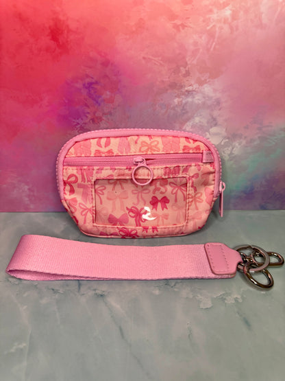 Pink Bows - Wristlet Wallet