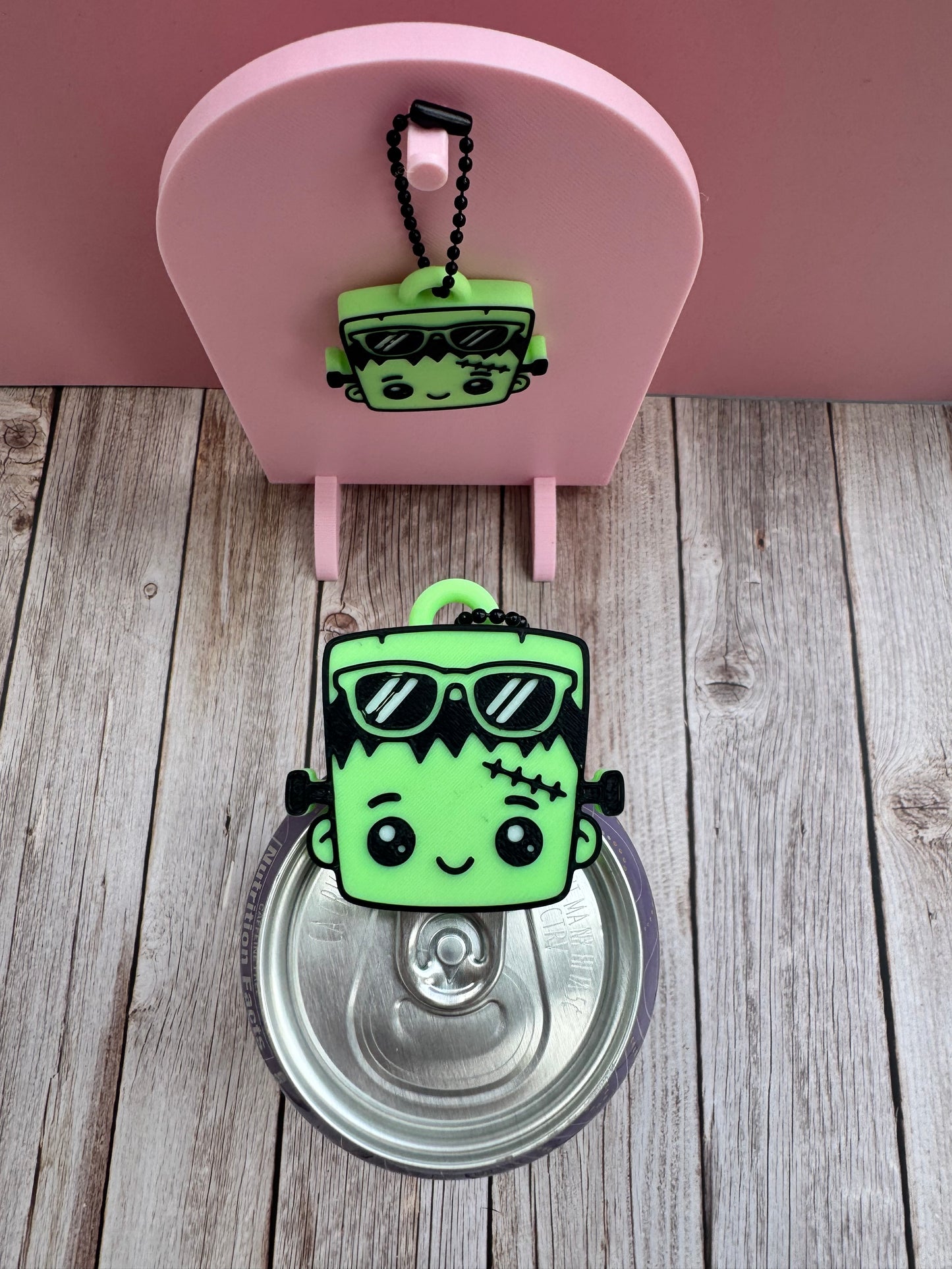 3D Printed Frankie - Soda Can Opener Keychain *GLOWS IN THE DARK* *SHOP EXCLUSIVE*
