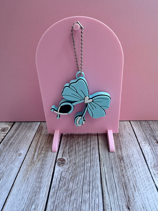 3D Printed Blue Stethoscope - Pop Can Opener Keychain