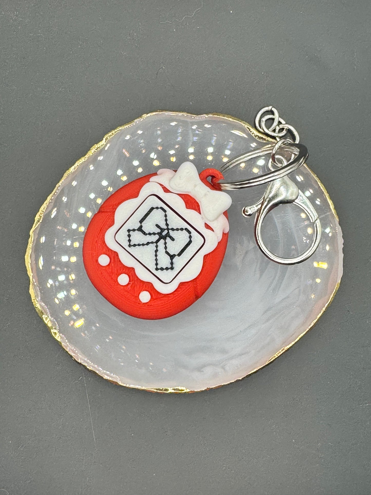 90's Virtual Pet "V-Pet" Fidget Clicker - Keychain 3D Printed