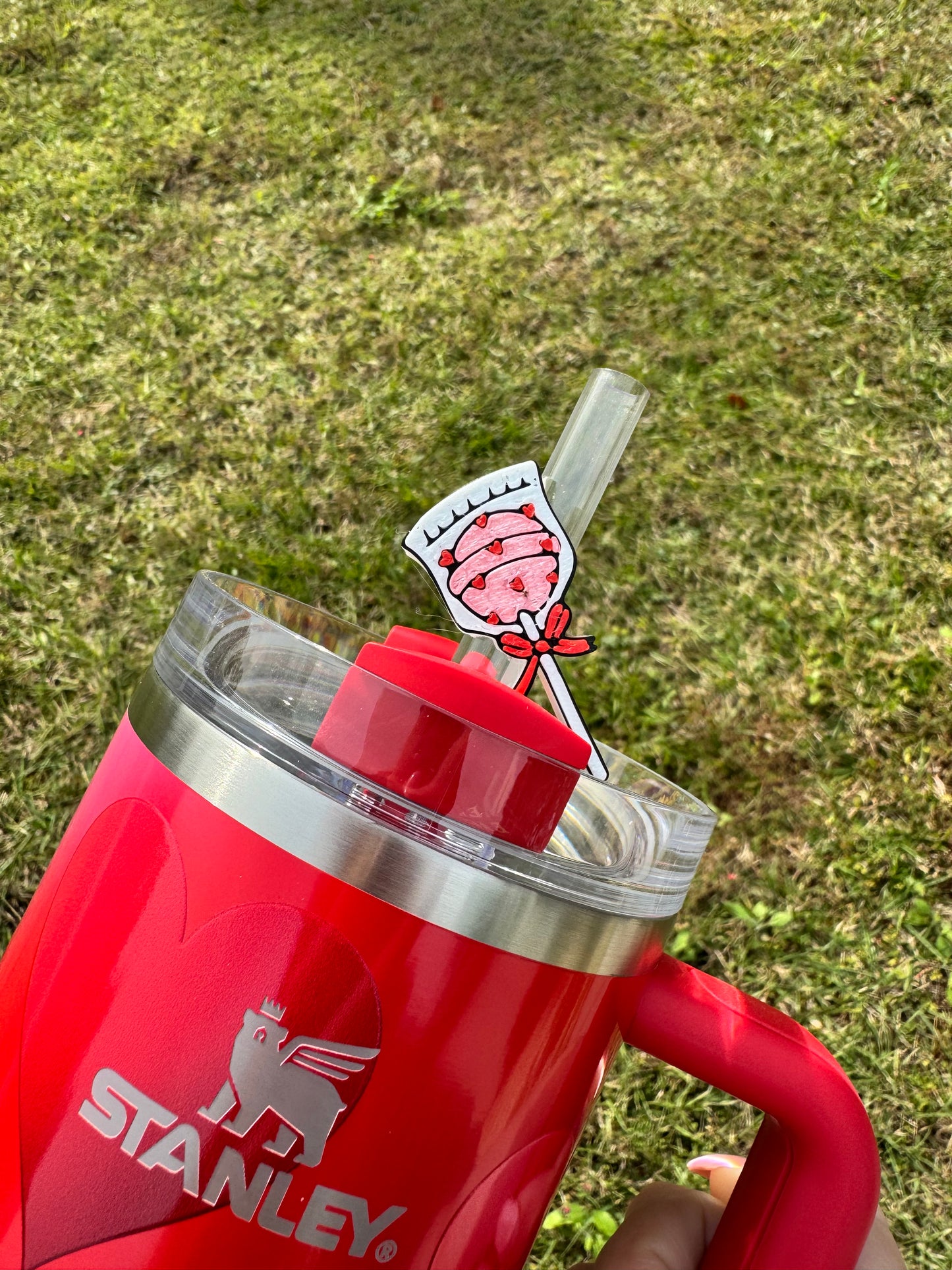 Valentines Lollipop Straw Buddy