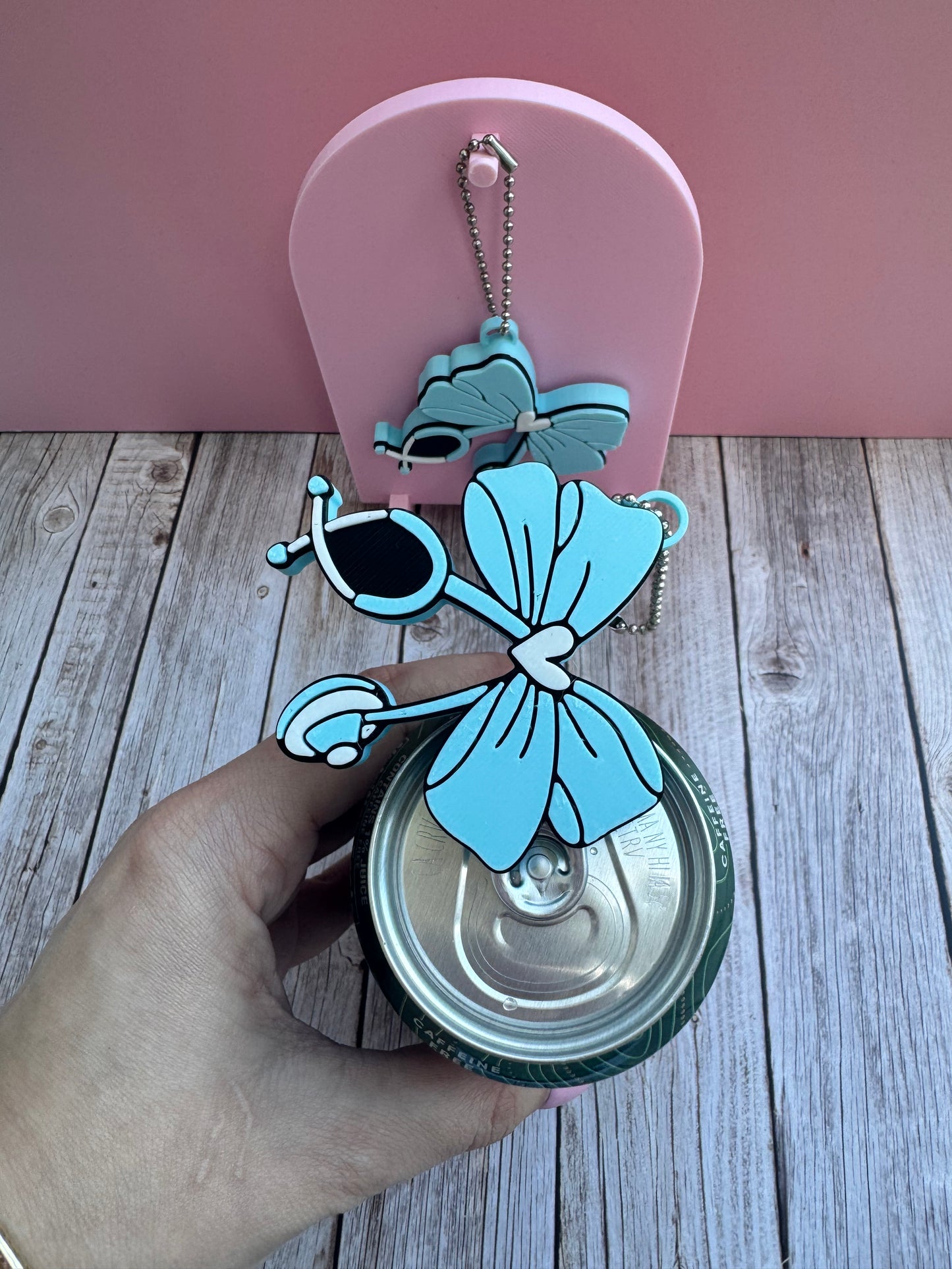 3D Printed Blue Stethoscope - Soda Can Opener Keychain