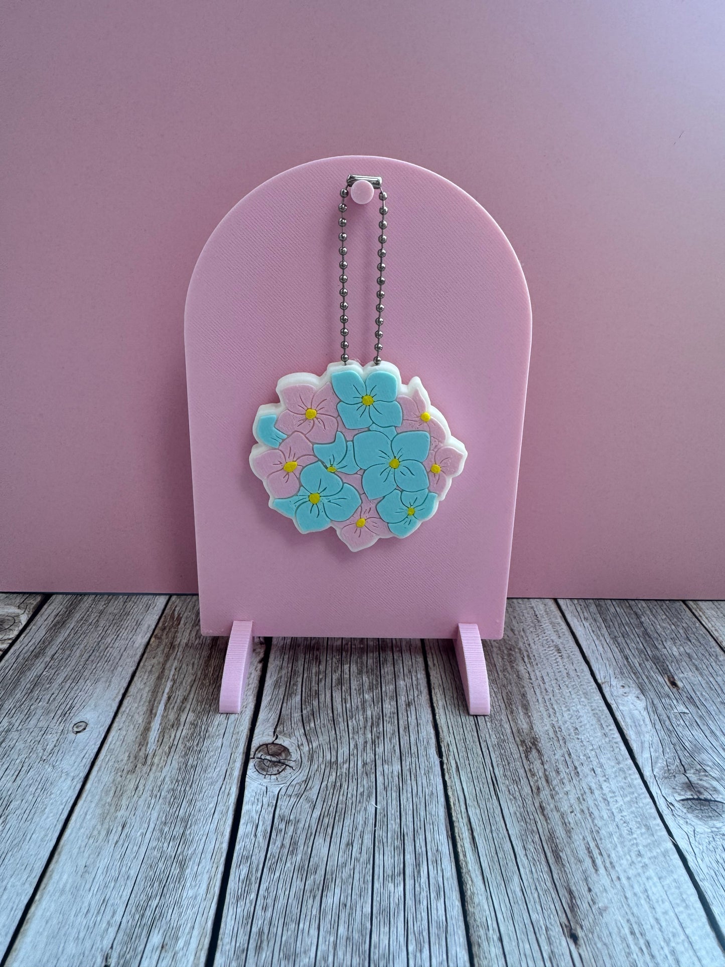 3D Printed Hydrangea - Soda Can Opener Keychain