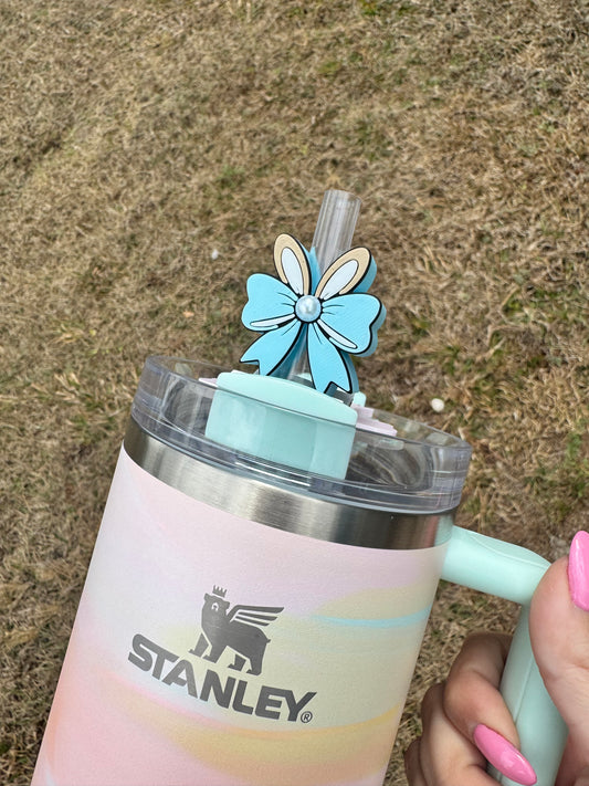 Turquoise Easter Bunny Bow