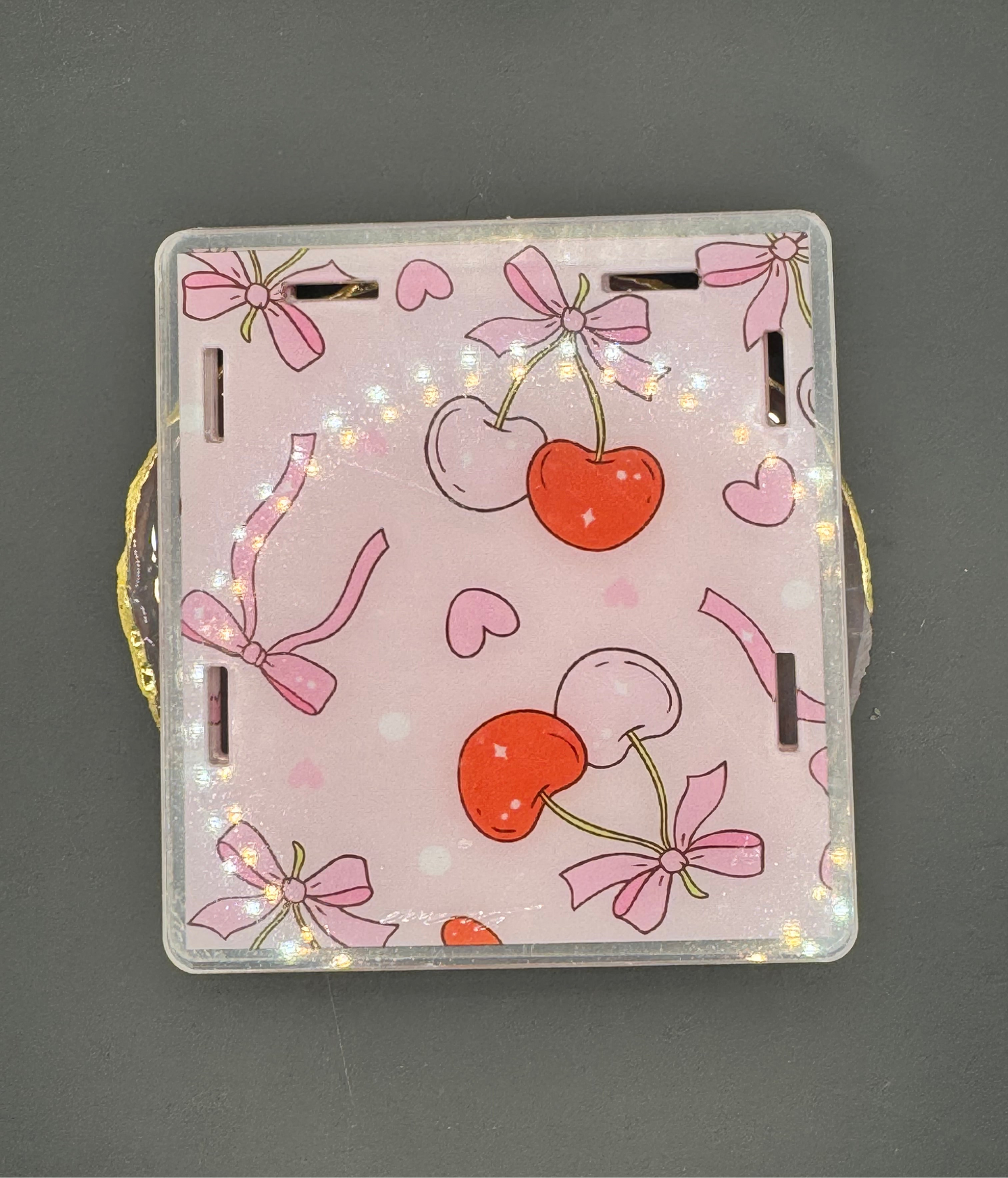 Cherry Loves - Acrylic Pen Holder *Shop Exclusive*