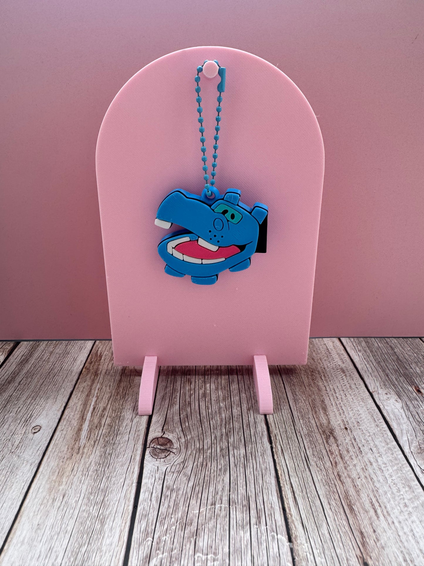 3D Printed Hippo Toy - Soda Can Opener Keychain