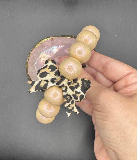 Leopard Baddie - Wristlet