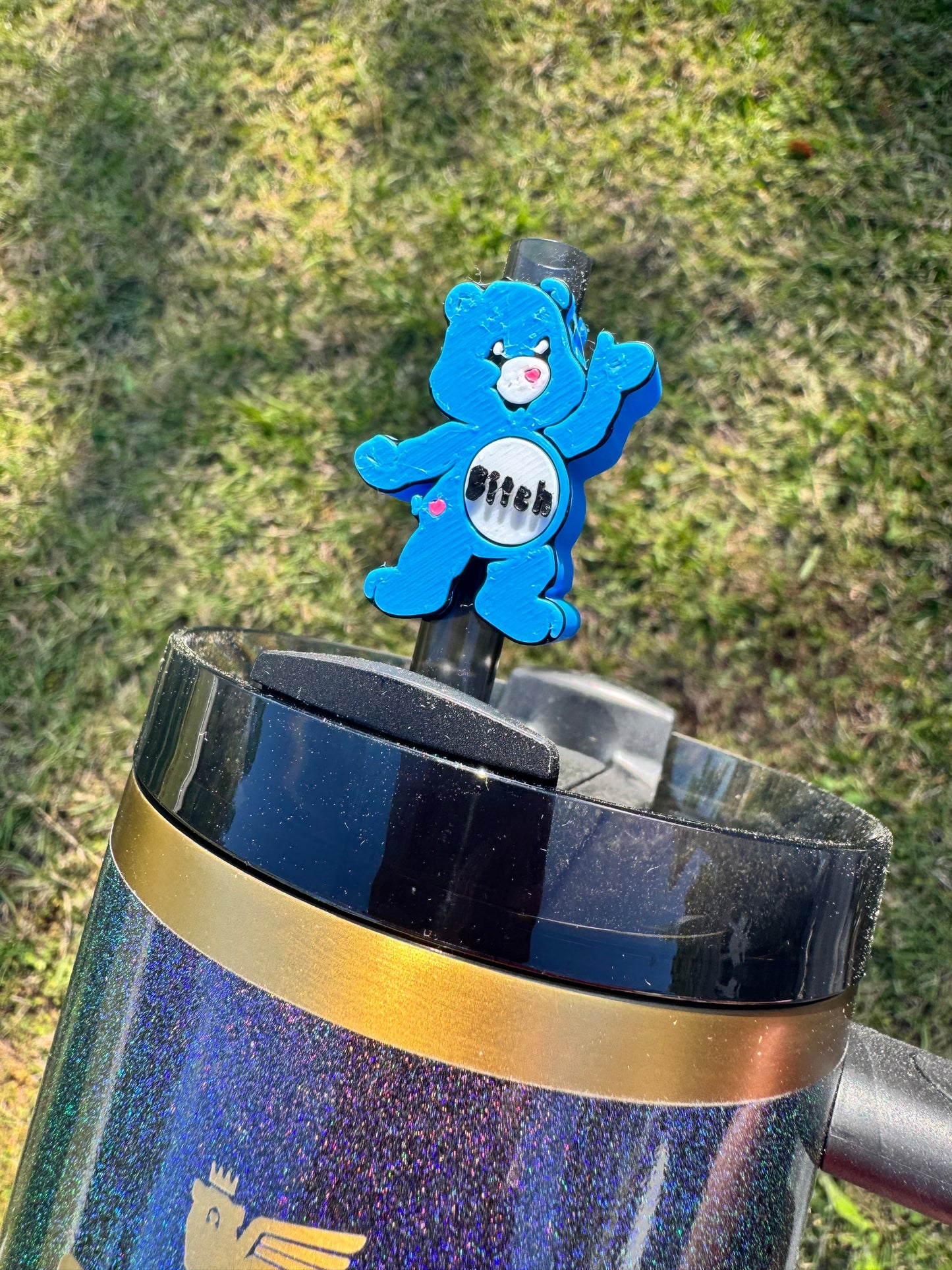 Bitch Bear Straw Buddy