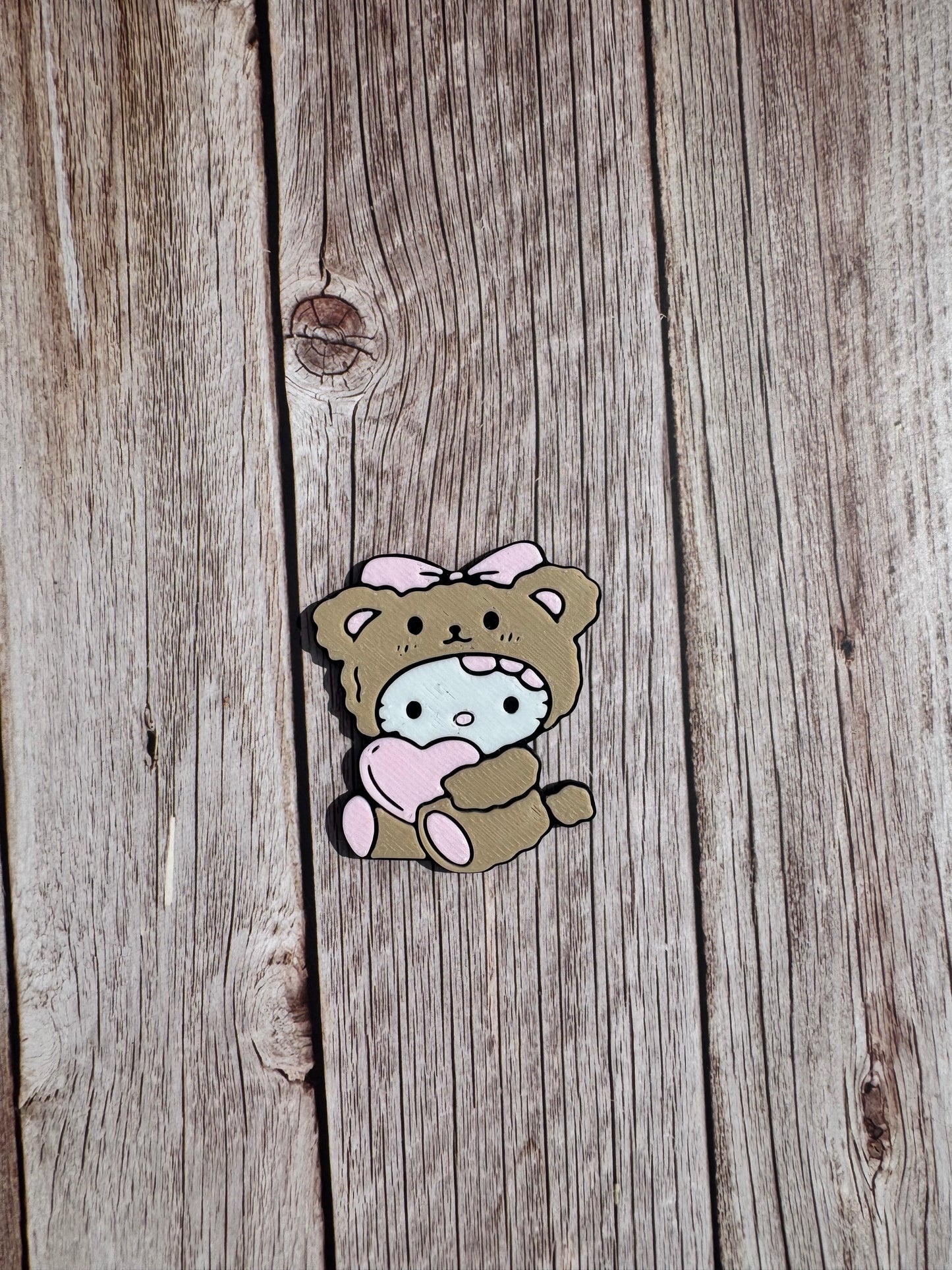 3D Printed Teddy HK Flatback Charm