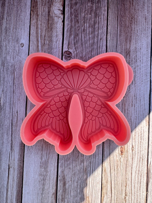 Mermaid Tail Bow Silicone Freshie Mold