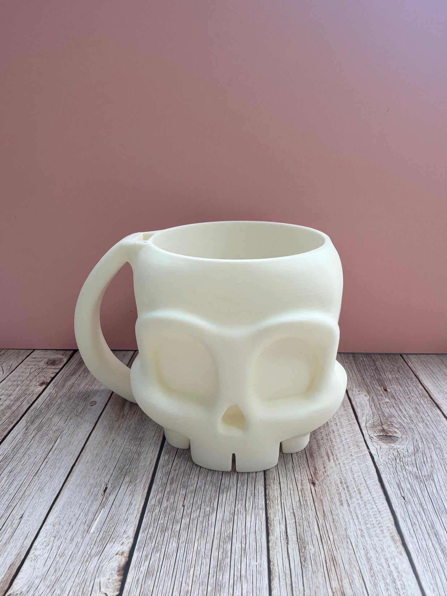 Halloween Ice Cream Pint Holder | 3D Printed Skull Ice Cream Tub Holder with Spoon Slot | Spooky Movie Night Gift