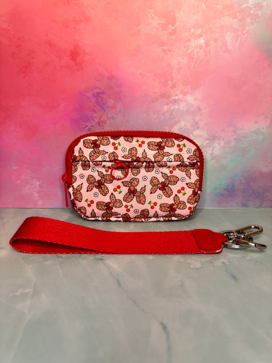 Cherry Balloon Dog - Wristlet Wallet