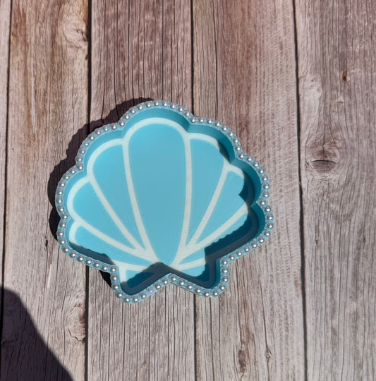 Pearled Seashell Mini Trinket Tray
