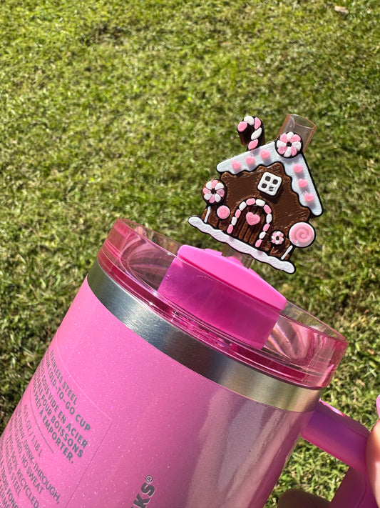 3D Printed Gingerbread House - Straw Buddy