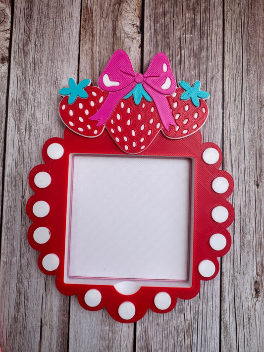 Strawberry Sticky Note Holder | 3D Printed Desk Organizer