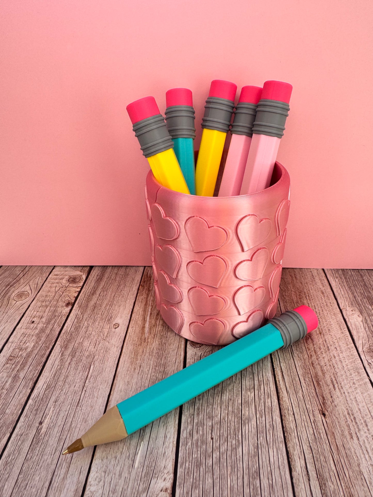 3D Printed Pencil Pen | Refillable Ballpoint Pen | Novelty School Pen | Teacher Gift | Cute Stationery | Desk Accessory | Back to School