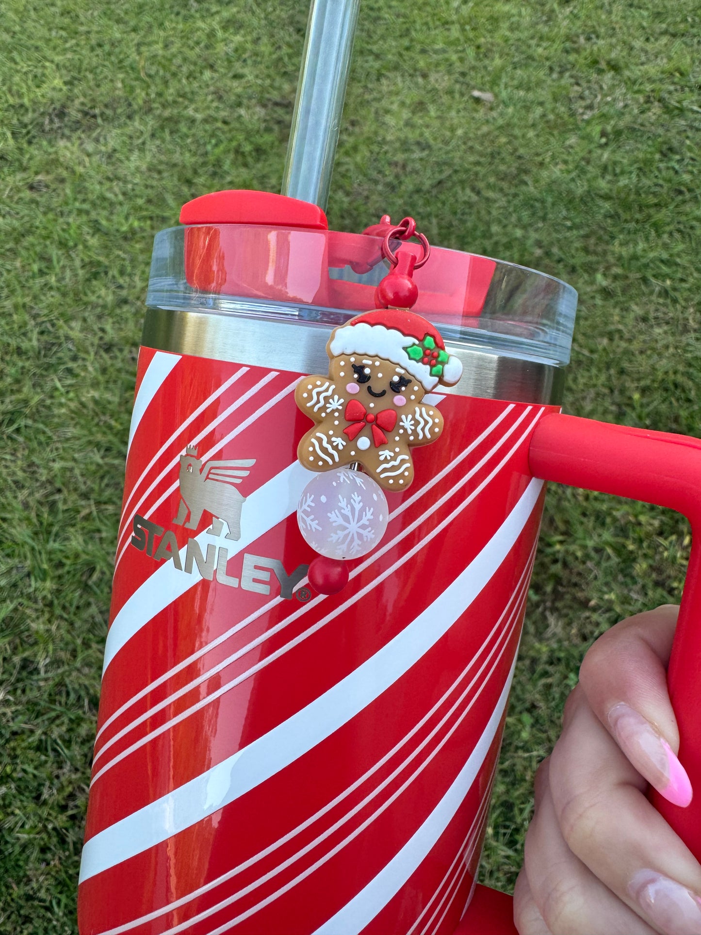 Gingerbread Cutie - Straw Charm