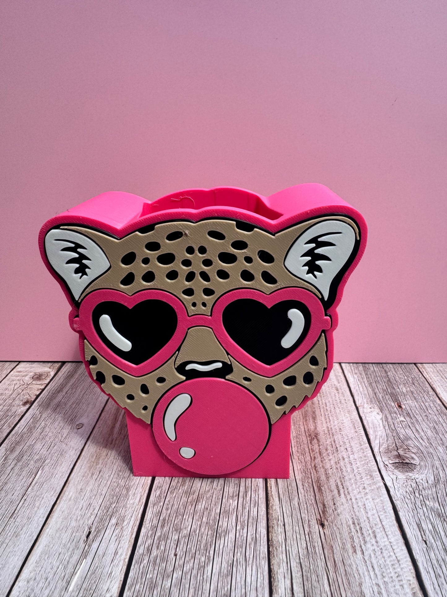 Cheetah Bubblegum Soap Holder – 3D Printed Bath & Body Works Soap Dispenser Stand