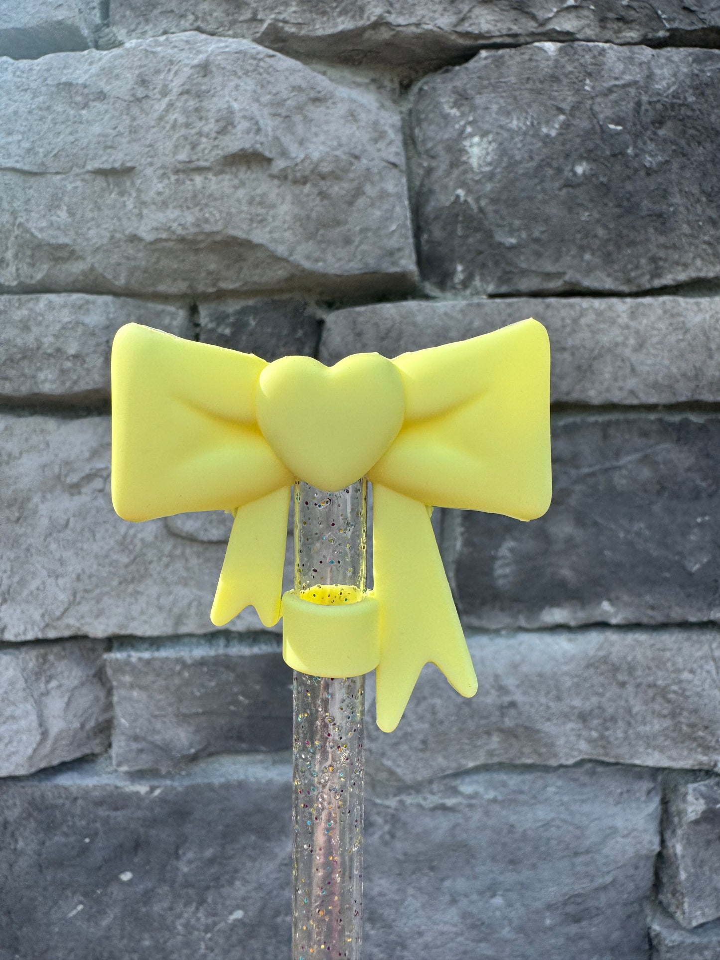Yellow Sweetheart Bow Topper