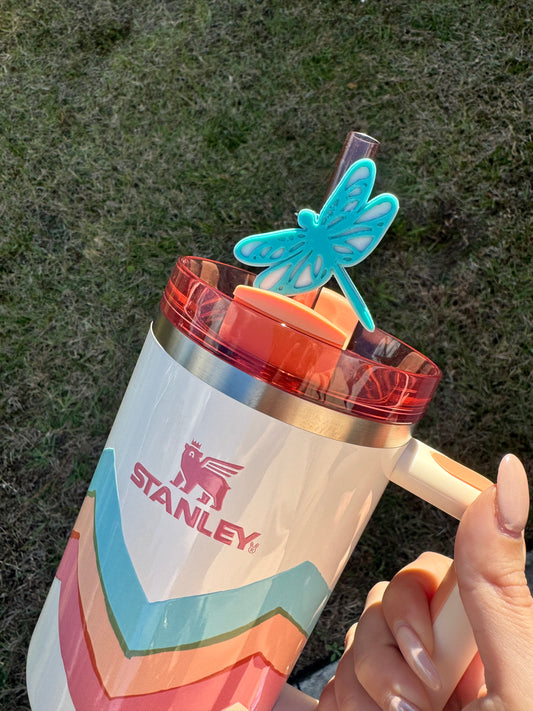 Turquoise Dragonfly Straw Buddy