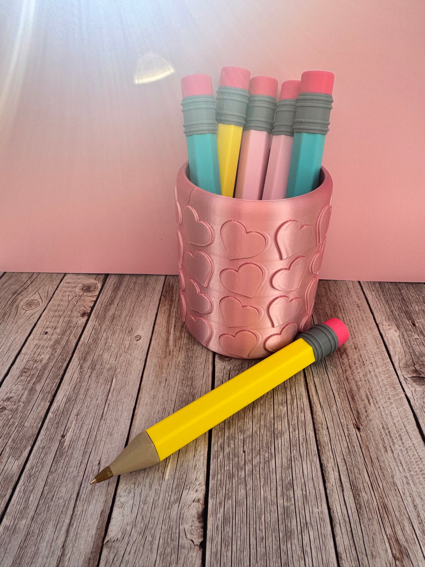 3D Printed Pencil Pen | Refillable Ballpoint Pen | Novelty School Pen | Teacher Gift | Cute Stationery | Desk Accessory | Back to School