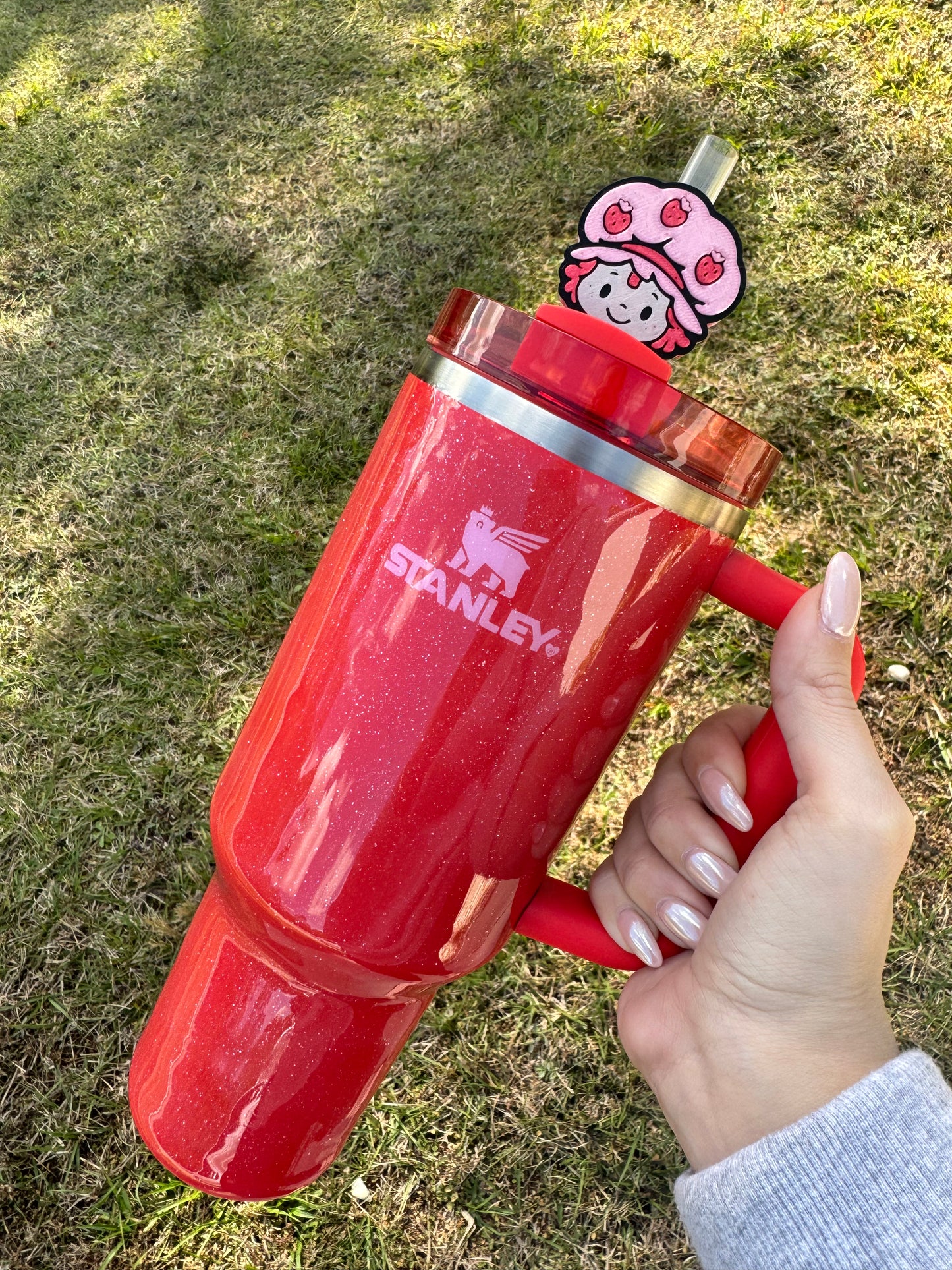 Strawberry Girl Straw Buddy