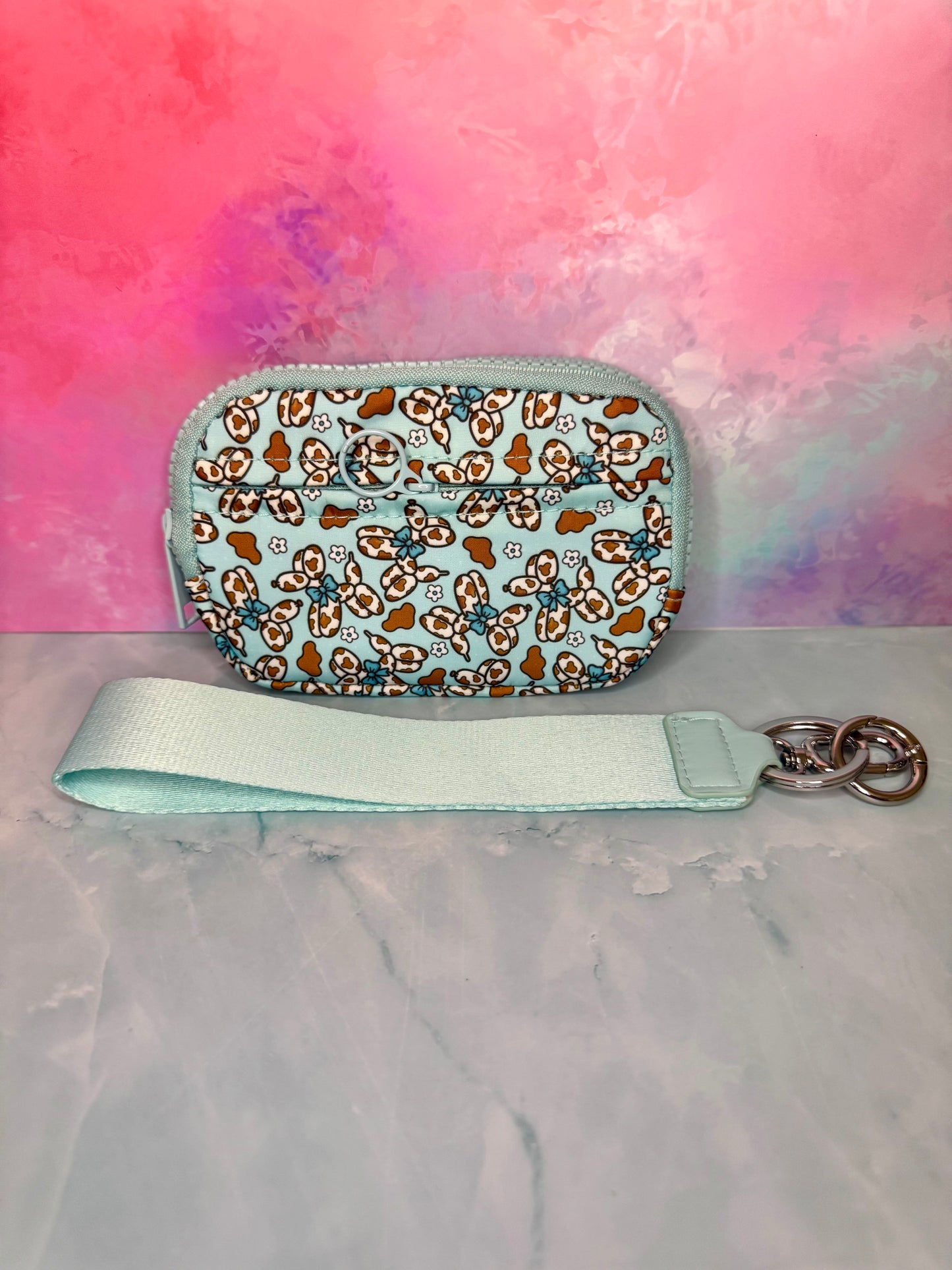Cow Balloon Dog - Wristlet Wallet