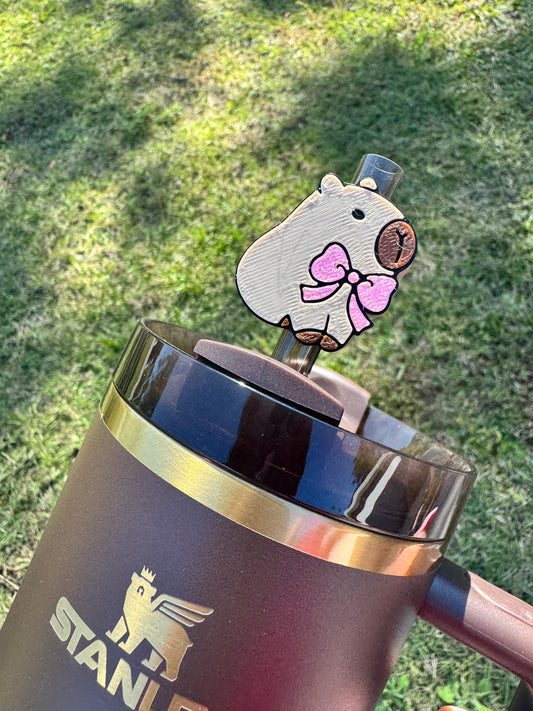 Capa the Capybara Straw Buddy