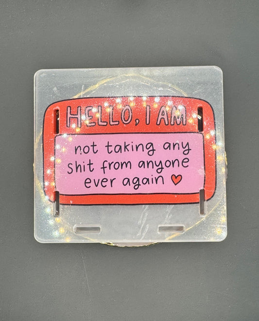 Hello, I am - Acrylic Pen Holder