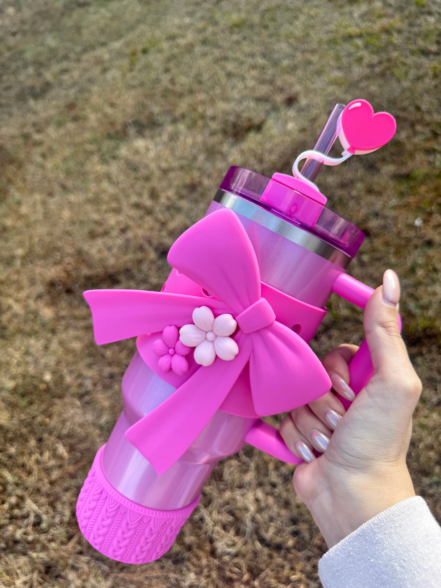 Heart Balloon Straw Buddy