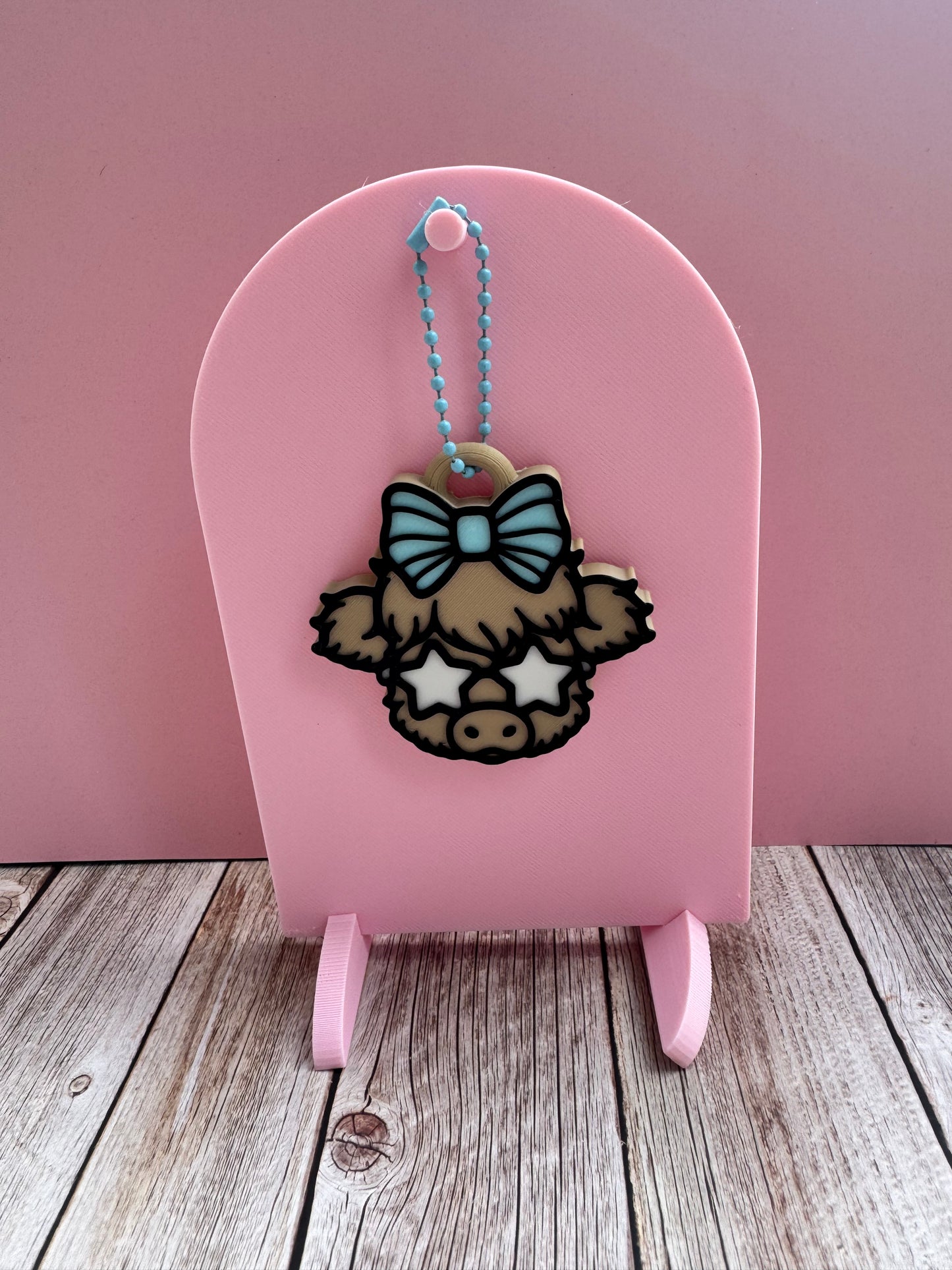 3D Printed Miss Moo-Rica Cow - Soda Can Opener Keychain *SHOP EXCLUSIVE*