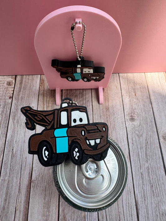 3D Printed Tow Truck - Soda Can Opener Keychain