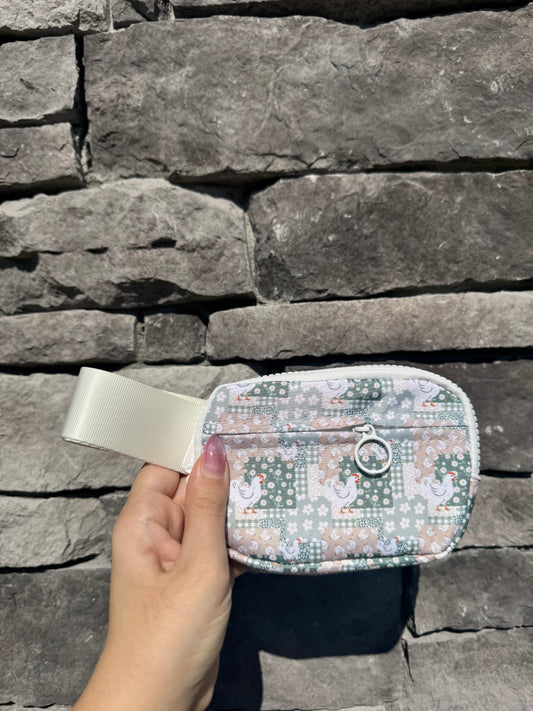 Chicken Patchwork - Wristlet Wallet