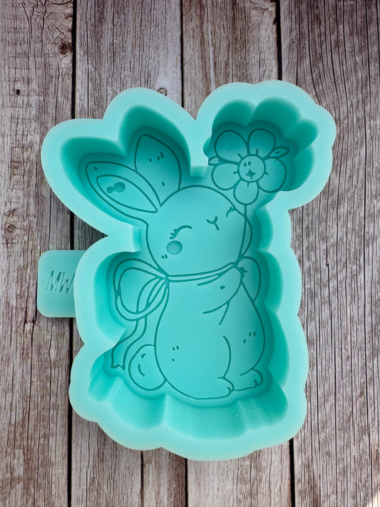 Spring Bunny Silicone Freshie Mold