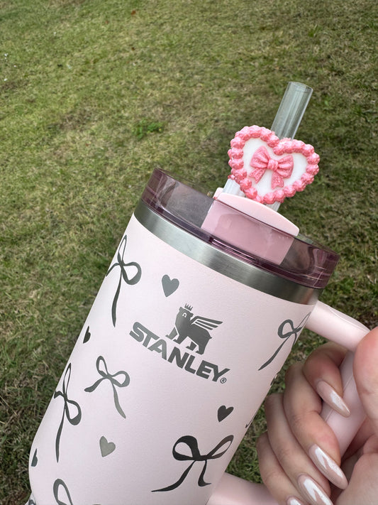 Pink Velvet Straw Buddy