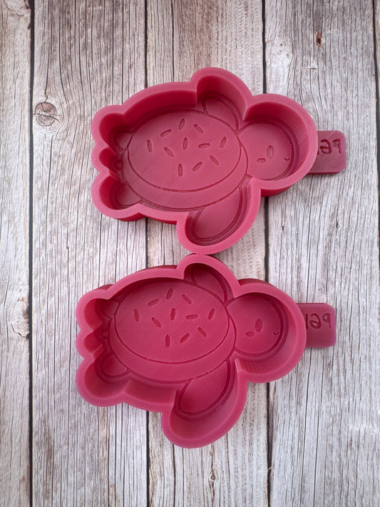 Sugar Cookie Turtle Vents Silicone Freshie Mold *SHOP EXCLUSIVE*
