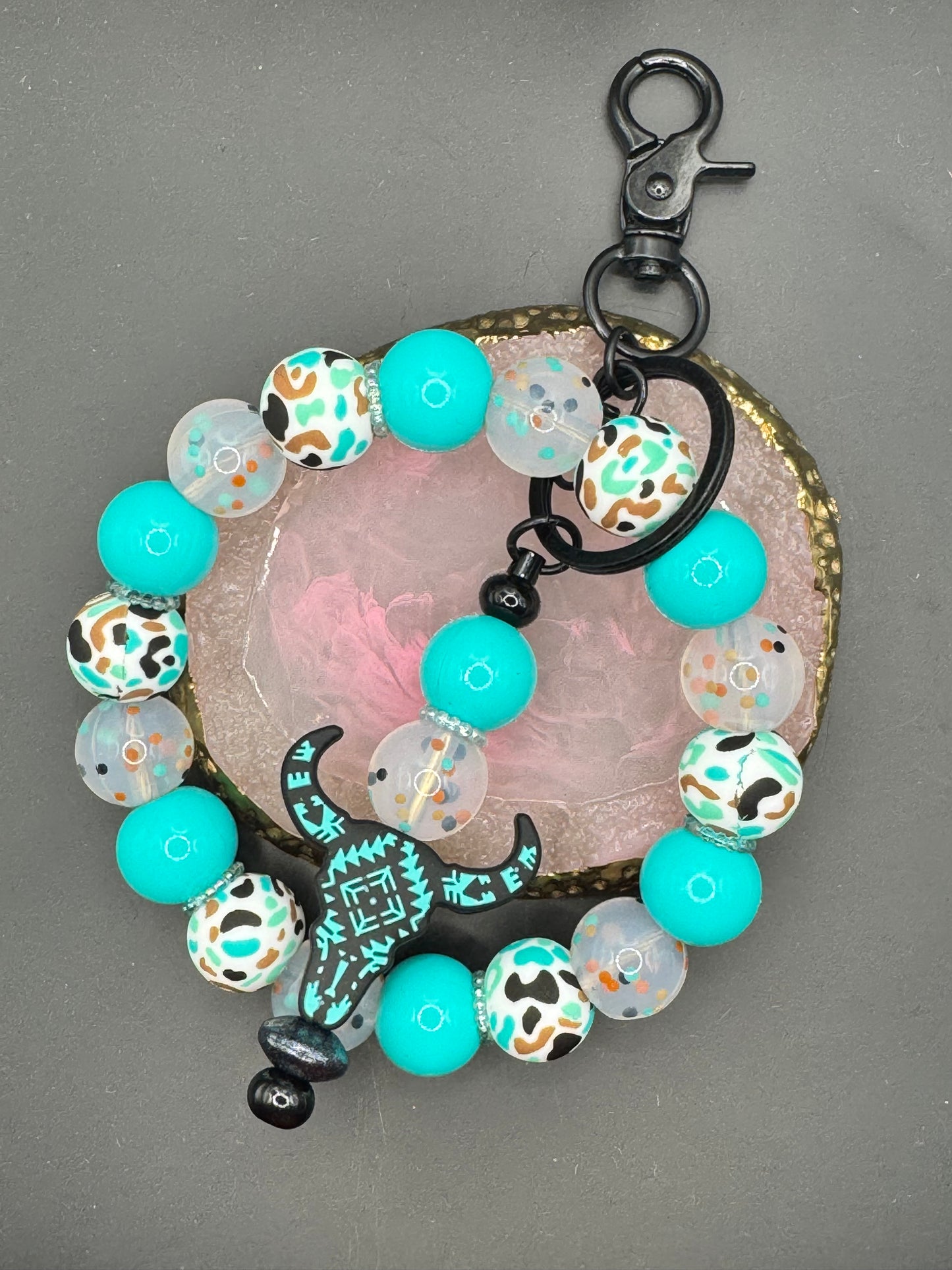 Turquoise Dreams - Wristlet & Keychain