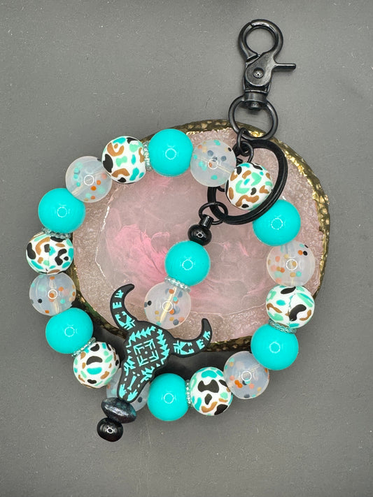 Turquoise Dreams - Wristlet & Keychain