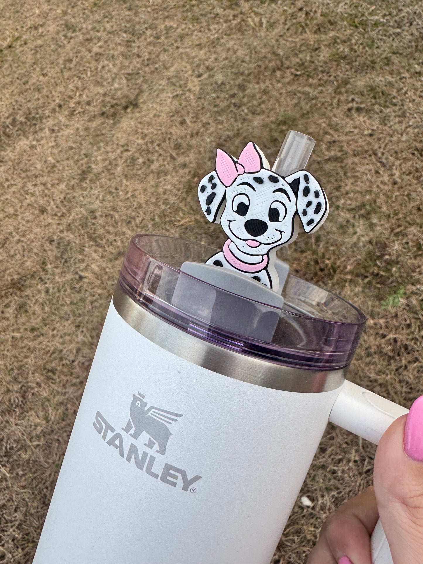 Girl Dalmatian Straw Buddy