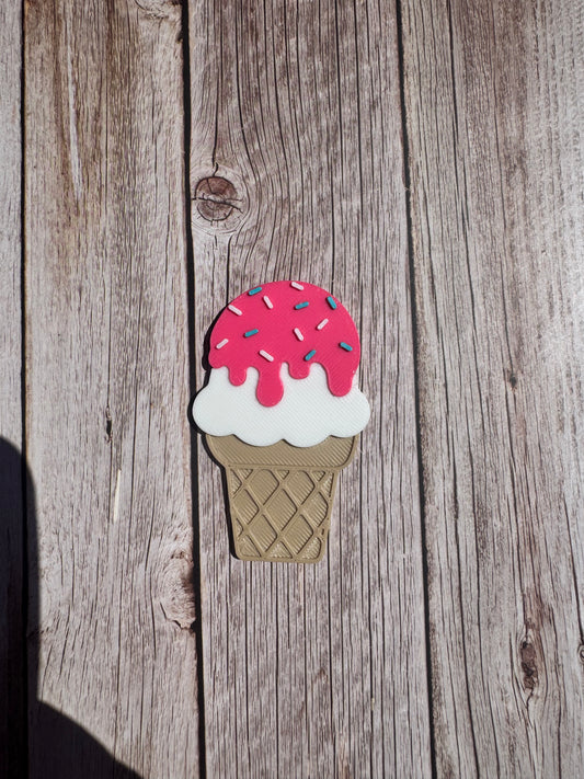 3D Printed Ice Cream Flatback Charm