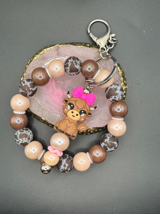 Cocoa Cow - Wristlet & Keychain
