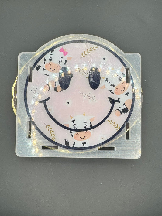 Cow Smiley - Acrylic Pen Holder
