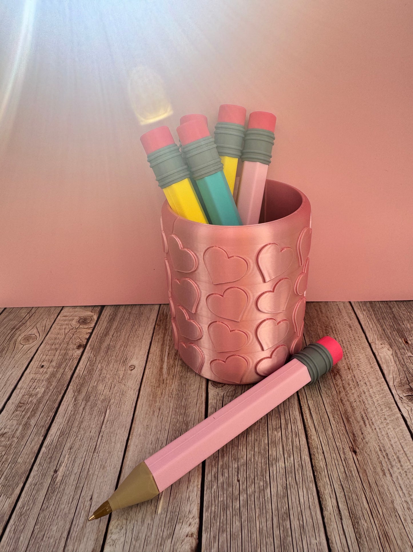 3D Printed Pencil Pen | Refillable Ballpoint Pen | Novelty School Pen | Teacher Gift | Cute Stationery | Desk Accessory | Back to School