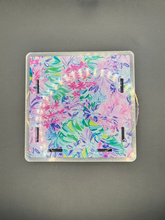 Floral Tropics - Acrylic Pen Holder